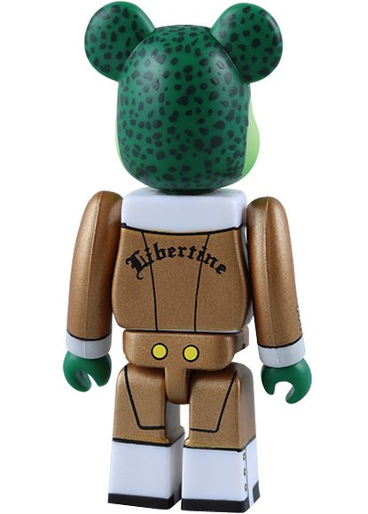 Libertine Be@rbrick 100% - Isetan Exclusive figure, produced by Medicom Toy. Back view.