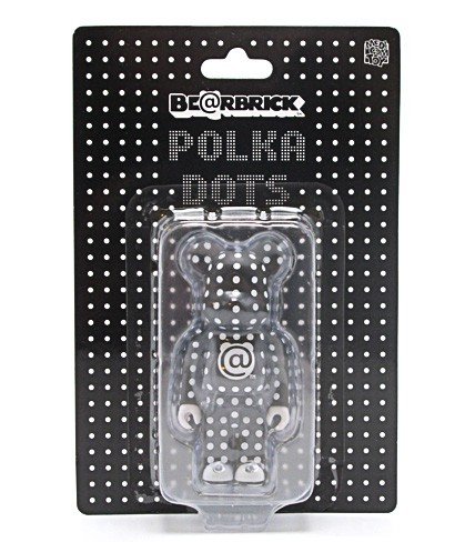 Be@rbrick Polka Dot 100% figure, produced by Medicom Toy. Packaging.