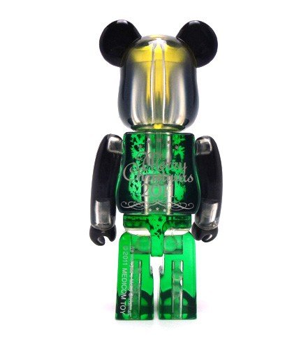Christmas 2011 Be@rbrick 100% figure, produced by Medicom Toy. Back view.