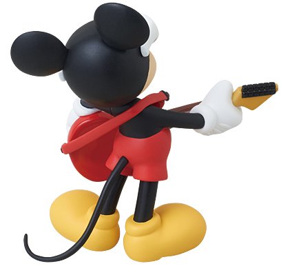 Mickey Mouse - Grunge Rock Ver., VCD No.186 figure by Disney, produced by Medicom Toy. Back view.