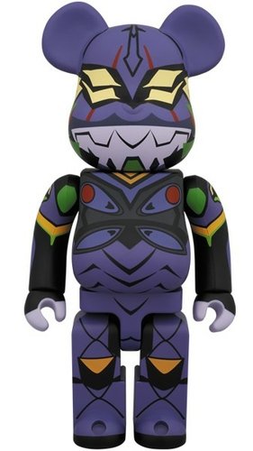 13 Evangelion Unit Be@rbrick 400% figure by Neon Genesis Evangelion, produced by Medicom Toy. Front view.