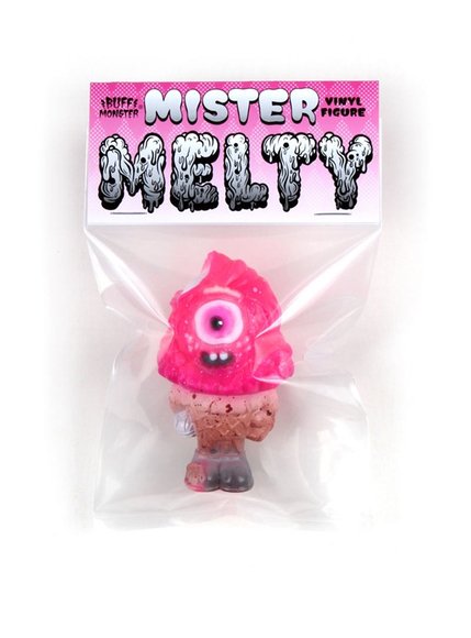 Mr. Melty (Pink Zombie) figure by Buff Monster. Packaging.