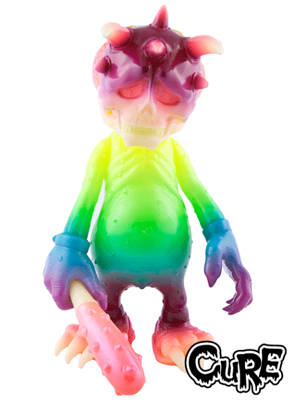 200% GID Devil Boogie Man NIJI-IRO version figure by Cure, produced by Cure. Front view.