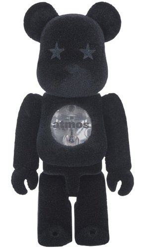 2016 atmos BE@RBRICK 100% figure, produced by Medicom Toy. Front view.