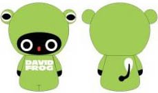 David Mushroom Frog figure by Noriya Takeyama, produced by Wonderwall. Back view.