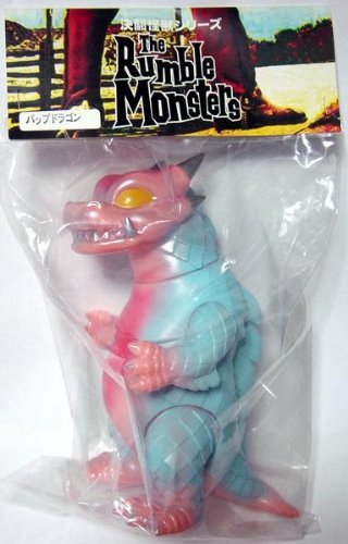 King Bop Dragon figure by Rumble Monsters, produced by Rumble Monsters. Packaging.