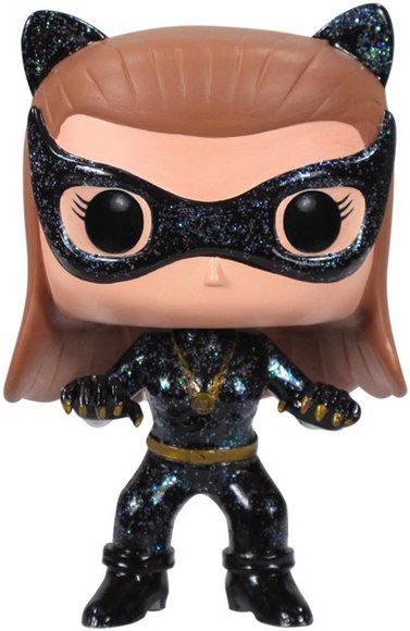 POP! Heroes - Catwoman 1966 figure by Dc Comics, produced by Funko. Front view.