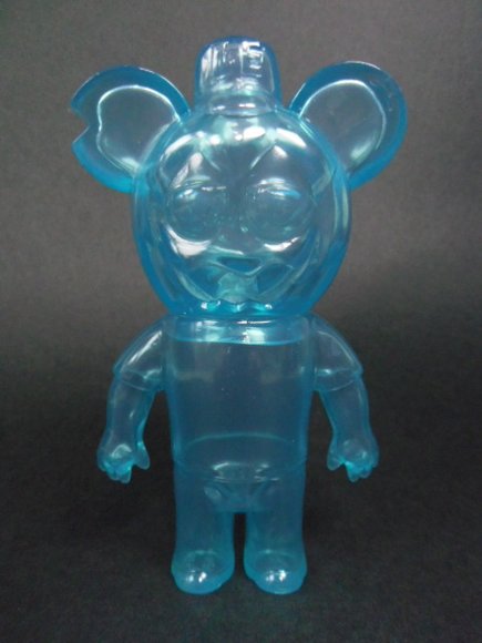 Le Turd - Clear Blue figure by Le Merde, produced by Super7. Front view.