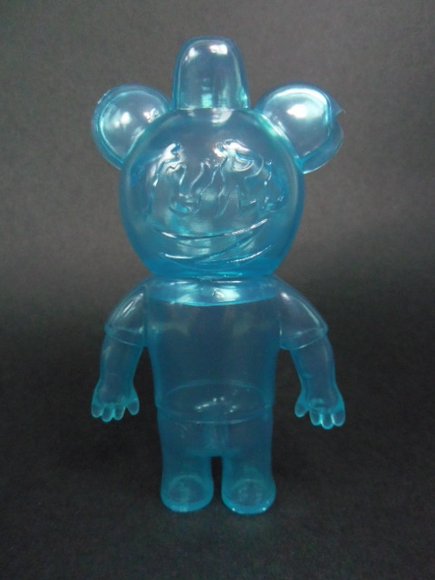 Le Turd - Clear Blue figure by Le Merde, produced by Super7. Back view.