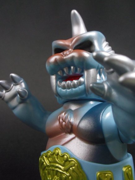 Gargamess (ガーガメス) - Light Blue w/ Copper Spray figure by Gargamel, produced by Gargamel. Detail view.