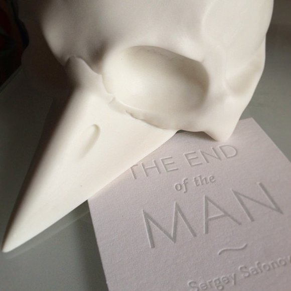 The End of the Man figure by Sergey Safonov. Toy card.