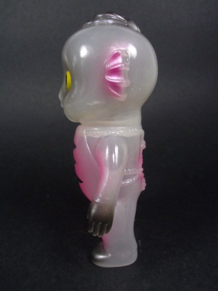 Milky Drunk Seijin figure by Katope, produced by Super7. Side view.