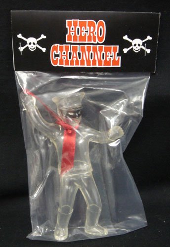Leather Man - Clear figure by Rumble Monsters, produced by Rumble Monsters. Packaging.