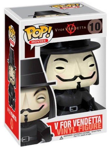 POP! Movies - V for Vendetta  figure by Funko, produced by Funko. Packaging.