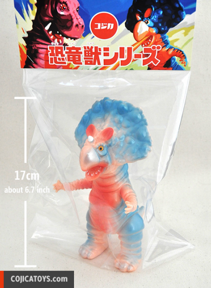 Monoclon – American Cherry figure by Hiramoto Kaiju, produced by Cojica Toys. Packaging.