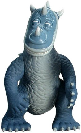 Dorbel - Popsalute Blue Monotone figure by Jim Woodring, produced by Strangeco. Front view.