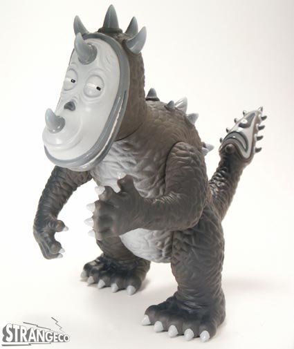 Dorbel - Mono figure by Jim Woodring, produced by Strangeco. Side view.