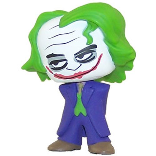 The Joker figure by Dc Comics, produced by Funko. Front view.