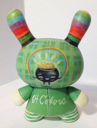 Lucky Charmer figure by 64 Colors. Back view.