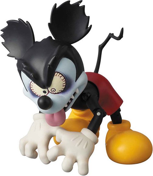 Runaway Brain Mickey - MAF No.48  figure by Disney, produced by Medicom Toy. Front view.