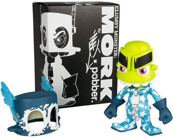 Mork - Hero figure by Jeremy Madl (Mad), produced by Pobber. Packaging.