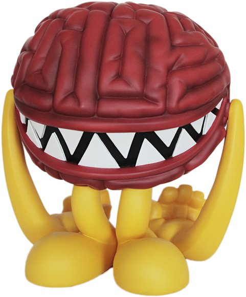 Brainlington - OG, DesignerCon 2013 figure by Ewok 5Mh, produced by Mighty Jaxx. Front view.