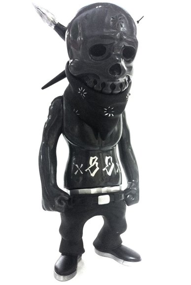 Rebel Ink - Black Dallas figure by Usugrow, produced by Secret Base. Front view.