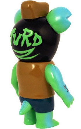 Le Turd - Toxic Ooze  figure by Le Merde, produced by Super7. Back view.