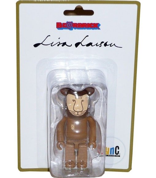 Lisa Larson - Lion Be@rbrick 100% figure by Lisa Larson, produced by Medicom Toy. Packaging.