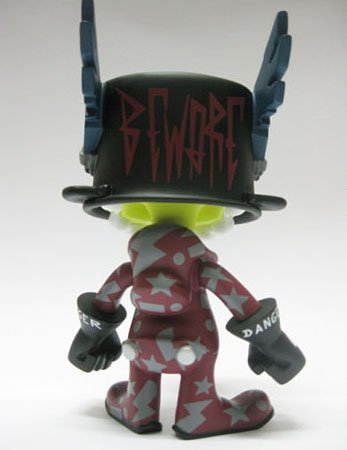 Dr. Morkenstein - Evil Pajamas Edition  figure by Jeremy Madl (Mad), produced by Pobber. Back view.