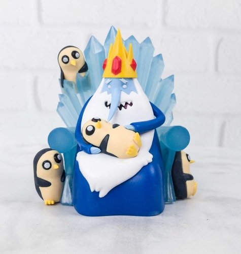 Adventure Time The Nice King And Gunter figure, produced by Loot Crate. Front view.
