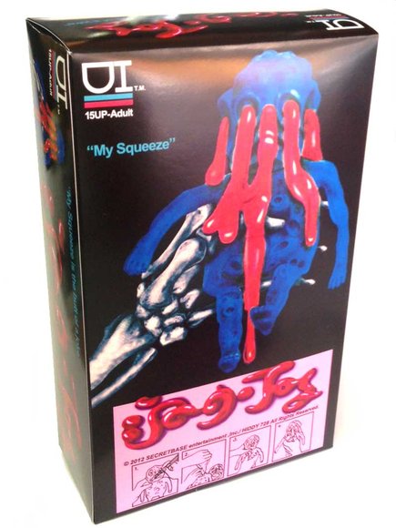 Alien Ooze-it (宇宙人) - GID Painted figure by Secret Base, produced by Secret Base. Packaging.