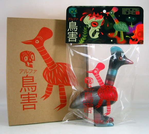 Alpha Gaichou - OG figure by Tim Biskup, produced by Toy2R. Packaging.