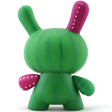 Cactus figure by Artemio, produced by Kidrobot. Back view.