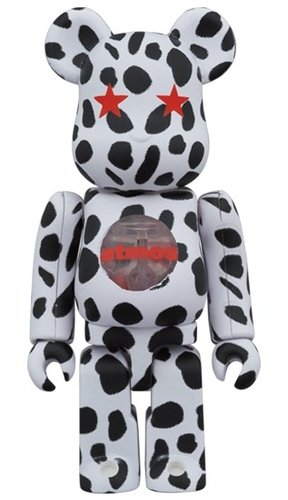 atmos Dalmatian BE@RBRICK 100％ figure, produced by Medicom Toy. Front view.