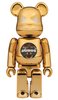 atmos GOLD CHROME BE@RBRICK 100%