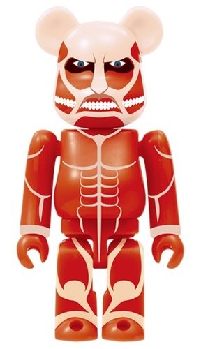 Attack on Titan - Colossal Titan BE@RBRICK figure, produced by Medicom Toy. Front view.