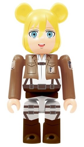 Attack on Titan - Krista Lenz BE@RBRICK figure, produced by Medicom Toy. Front view.