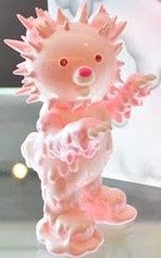 BABY INC 3RD COLOR - BUNNY PINK figure by Hiroto Ohkubo, produced by Instinctoy. Front view.