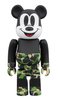 BAPE MICKEY MOUSE - GREEN BE@RBRICK 100%