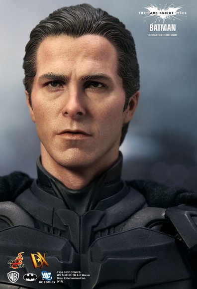 Batman/ Bruce Wayne DX 12 figure by Jc. Hong, produced by Hot Toys. Detail view.