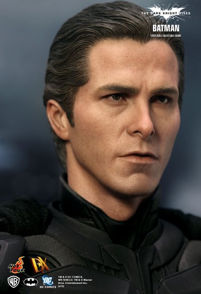 Batman/ Bruce Wayne DX 12 figure by Jc. Hong, produced by Hot Toys. Detail view.