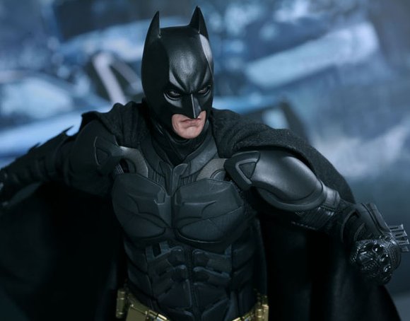Batman/ Bruce Wayne DX 12 figure by Jc. Hong, produced by Hot Toys. Detail view.