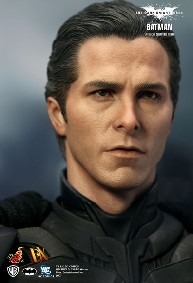 Batman/ Bruce Wayne DX 12 figure by Jc. Hong, produced by Hot Toys. Detail view.