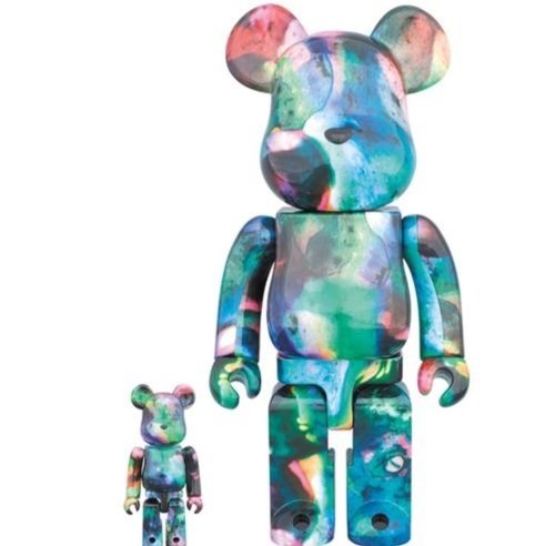 Be@rbrick - Bluewater Set figure by Pushead, produced by Medicom Toy. Front view.
