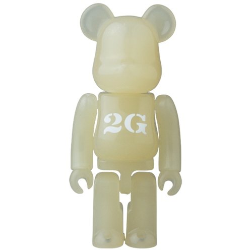 BE@RBRICK SERIES 40 RELEASE CAMPAIGN 2G Special Edition 100% figure, produced by Medicom Toy. Front view.