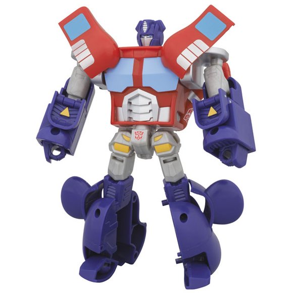 BE@RBRICK × TRANSFORMERS - OPTIMUS PRIME figure by Takara Tomy, produced by Medicom Toy. Front view.