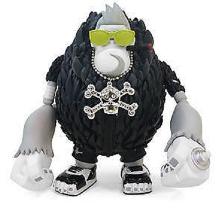 Bling Da Ape - Mono Ver. figure by Tim Tsui, produced by Dateambronx. Front view.