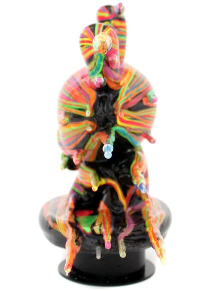 Blown Away figure by Josh Mayhem. Side view.
