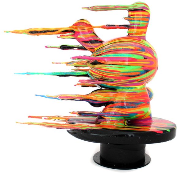 Blown Away figure by Josh Mayhem. Back view.